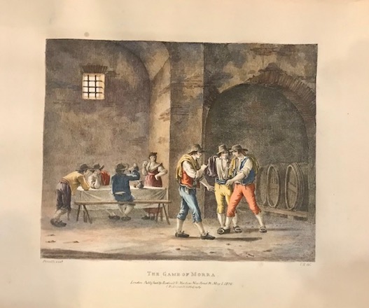 Hullmandel Charles Joseph (1789-1850) The Game of Morra 1820 Londra 